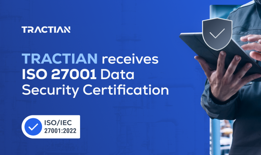 TRACTIAN Receives ISO 27001 Data Security Certification