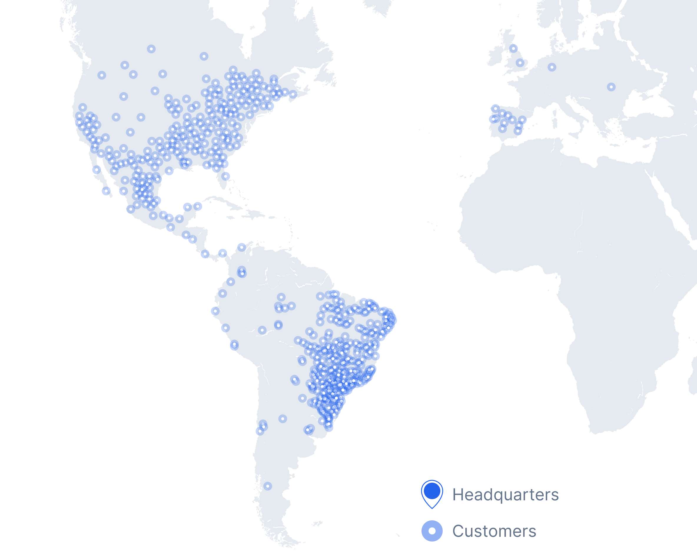 Tractian offices and customers around the world