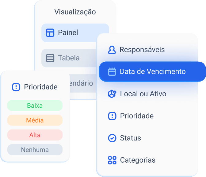 Tela de visualização personalizada no app TracOS™ - Tractian