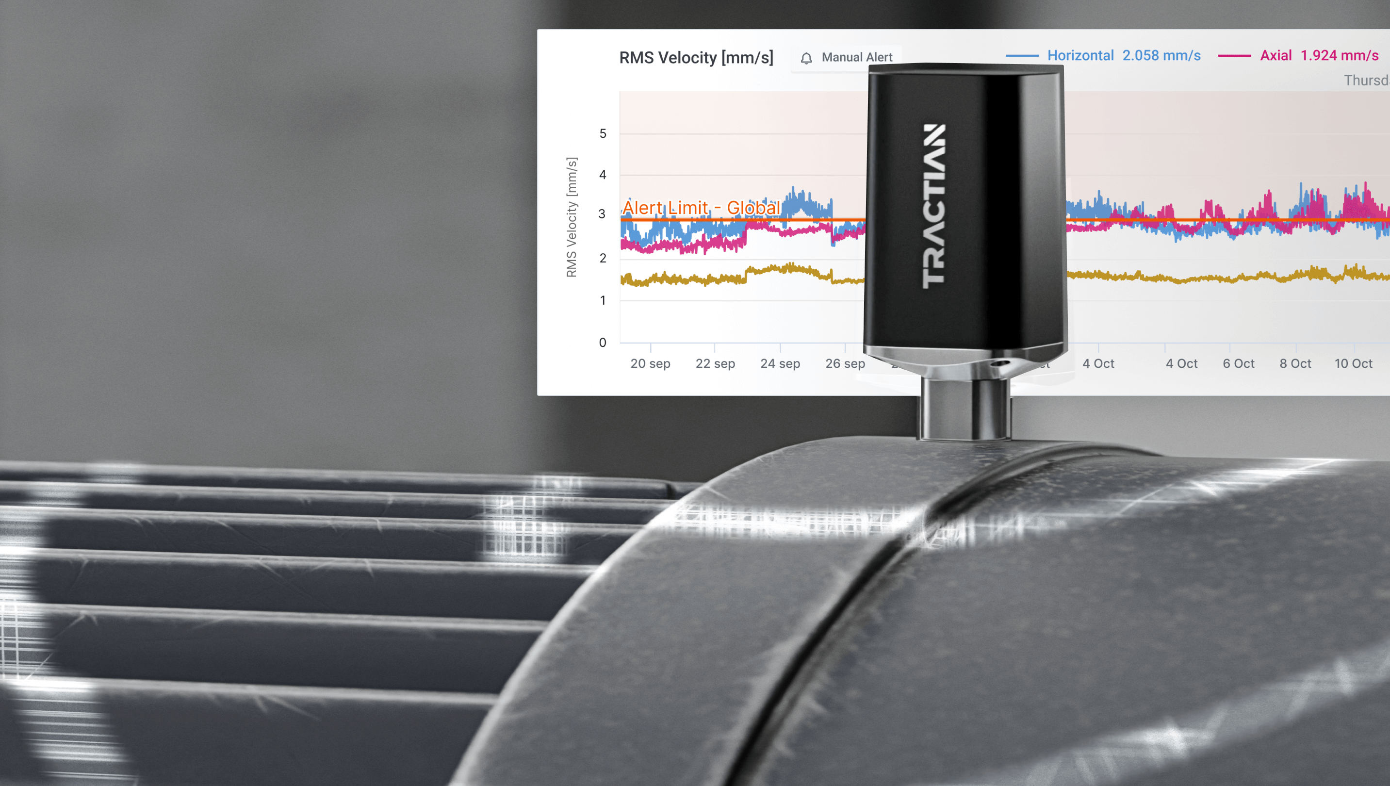 Falha Detectada Sensor Smart Trac Tractian