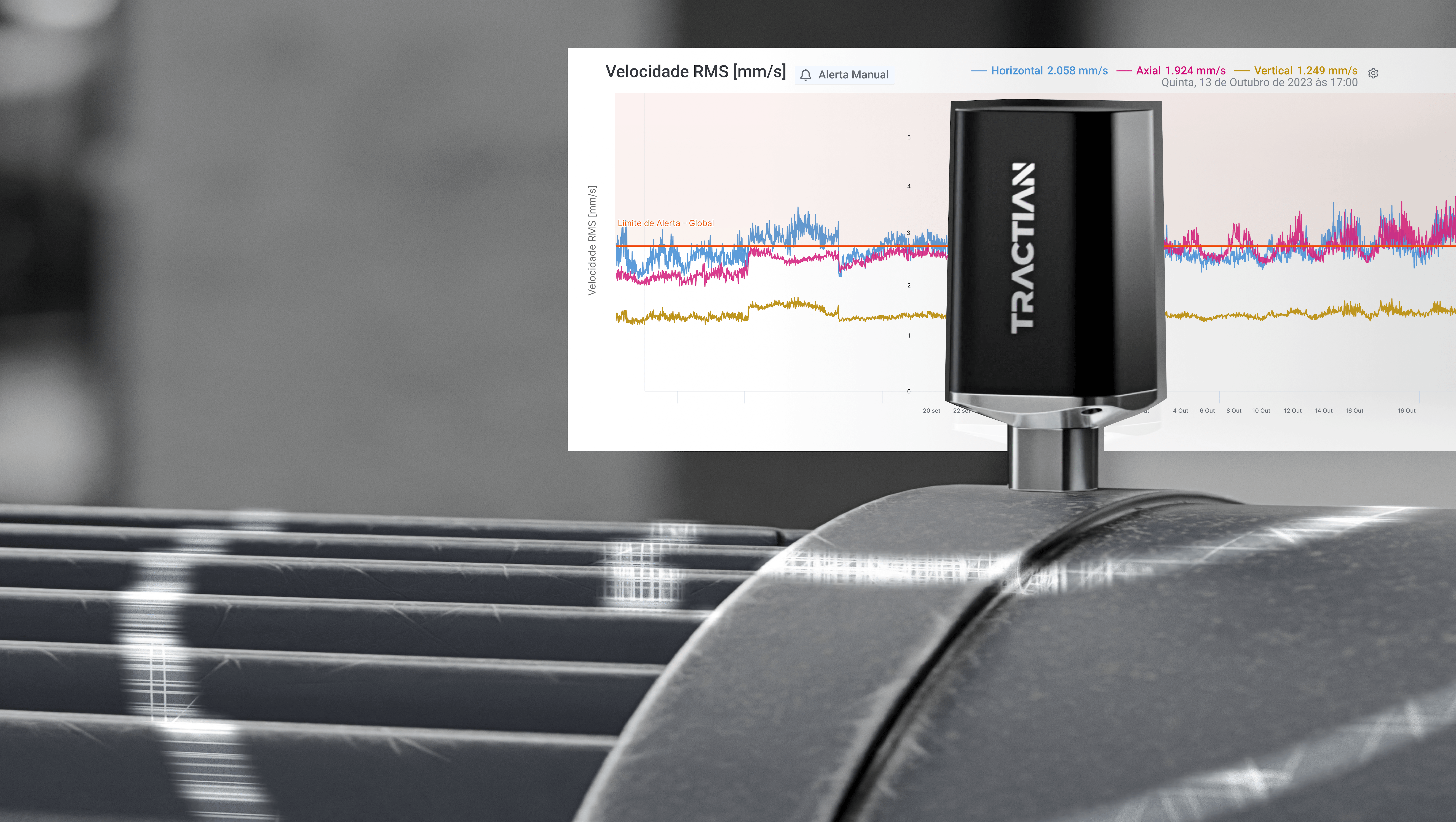 Falha Detectada Sensor Smart Trac Tractian