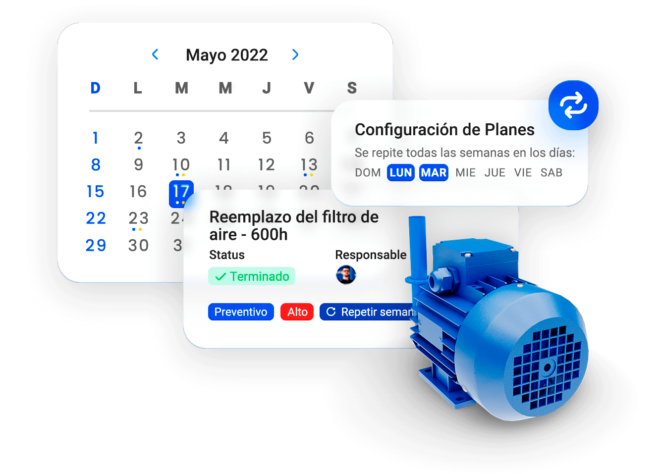 calendario de ordenes de servicio