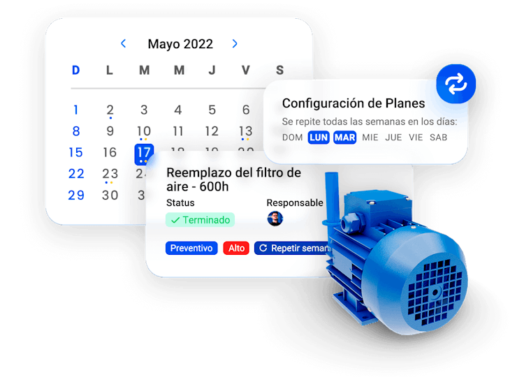 calendario de ordenes de servicio