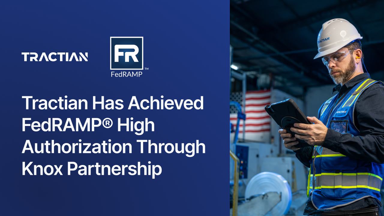 Tractian Brings Asset Health Intelligence to Federal Agencies Through Knox's FedRAMP® High Authorization Platform