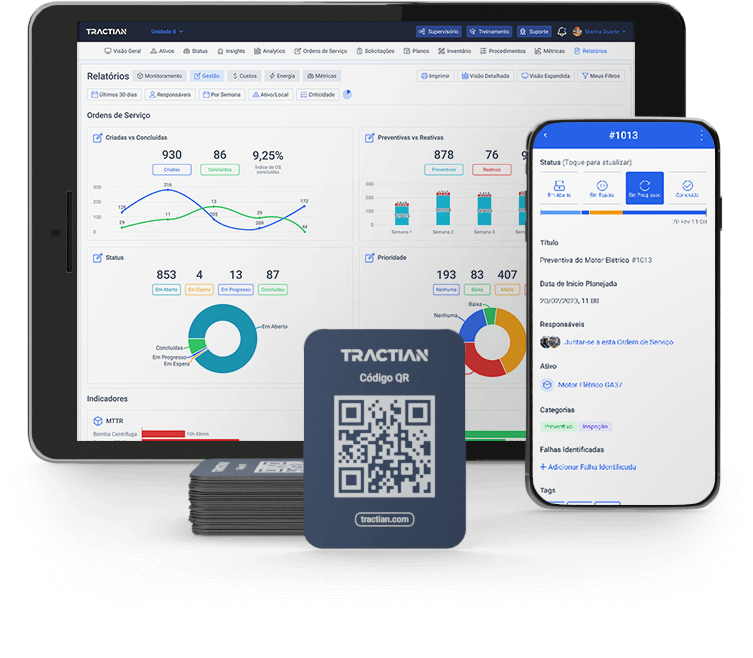 Conheça outras formas de automatizar seu PCM e identificar gargalos com a Inteligência Artificial do TracOS™ Enterprise