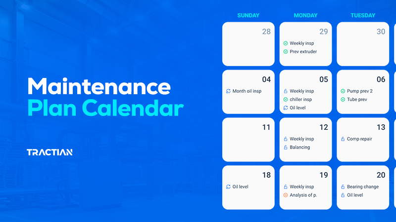 Maintenance Plan Calendar