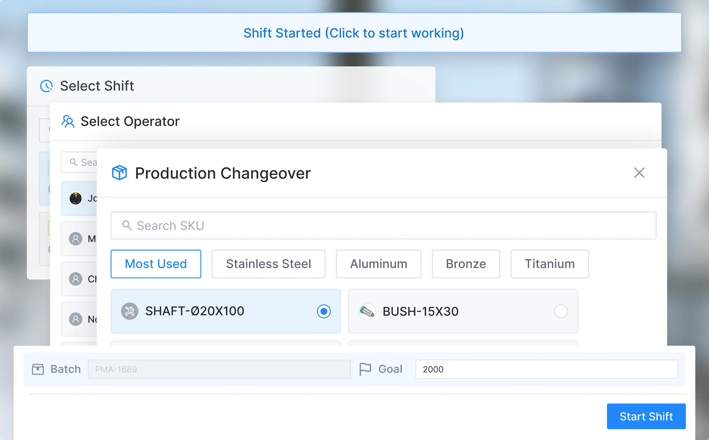Shift and Station Management