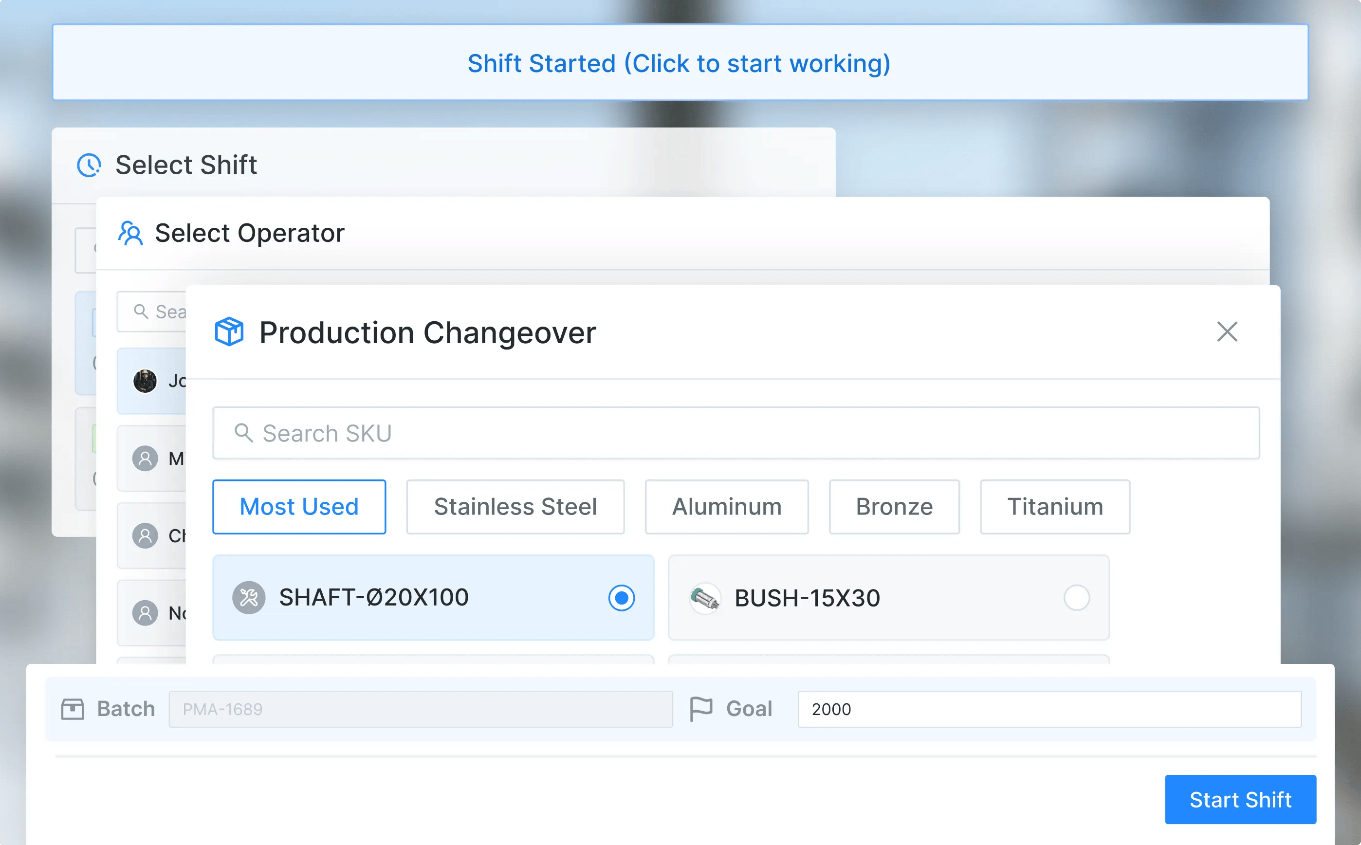 Shift and Station Management