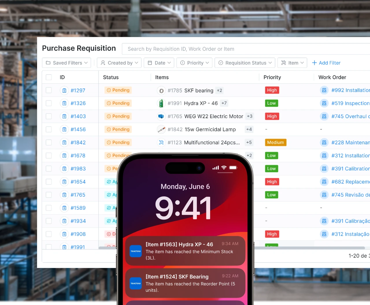 Parts Inventory Header Image