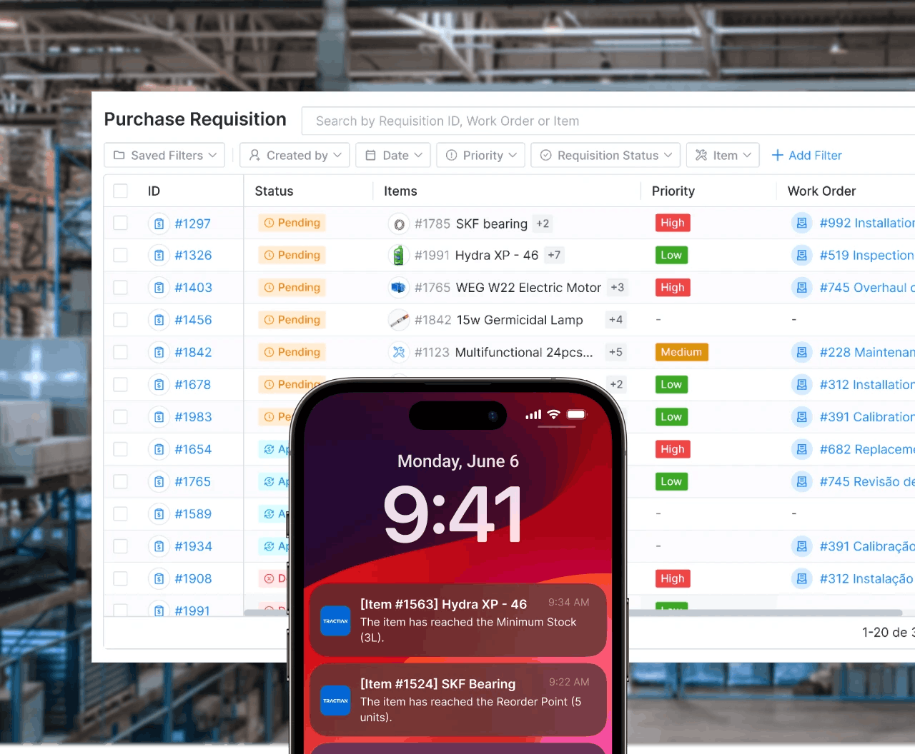 Parts Inventory Header Image