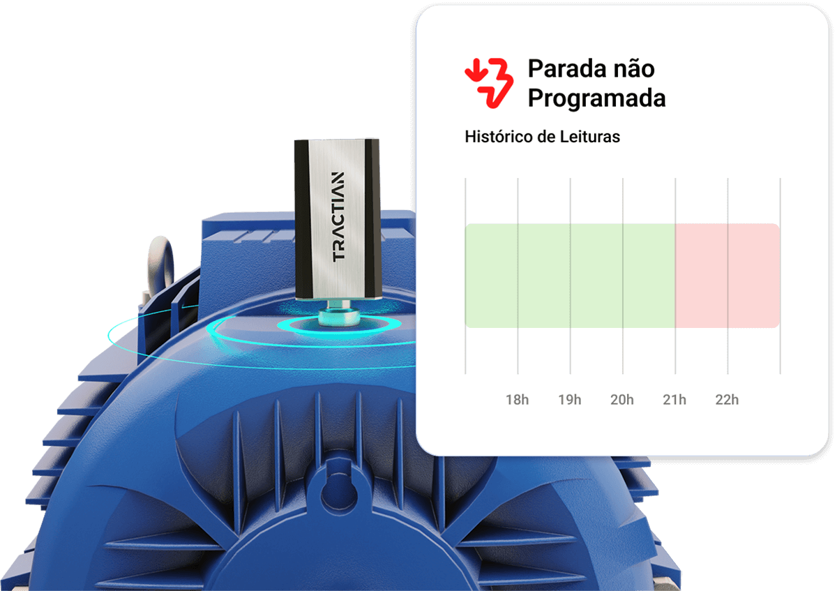 ativo com sensor smart-trac notificação de alerta tractian