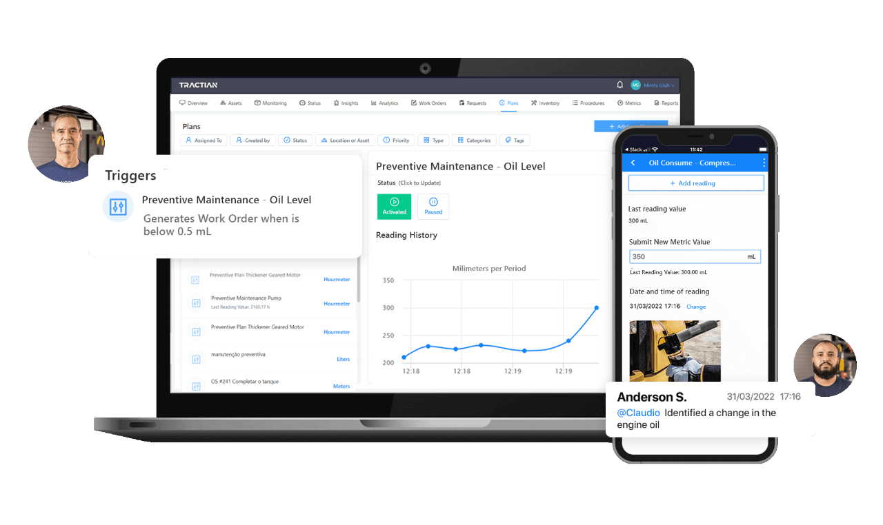 simplify your routine using tractian's traces solution