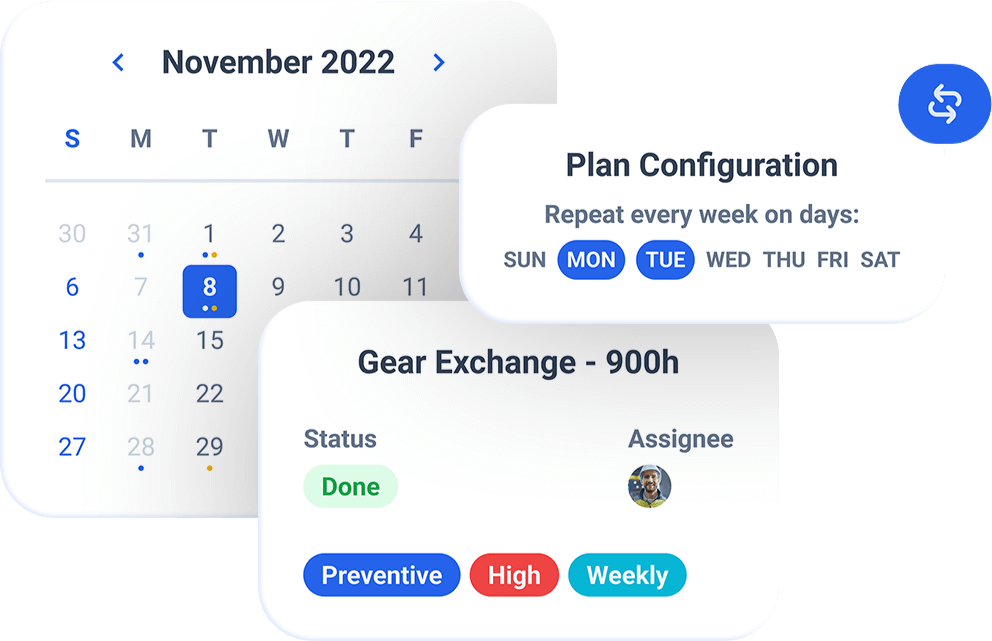 • Preventative and Predictive Maintenance