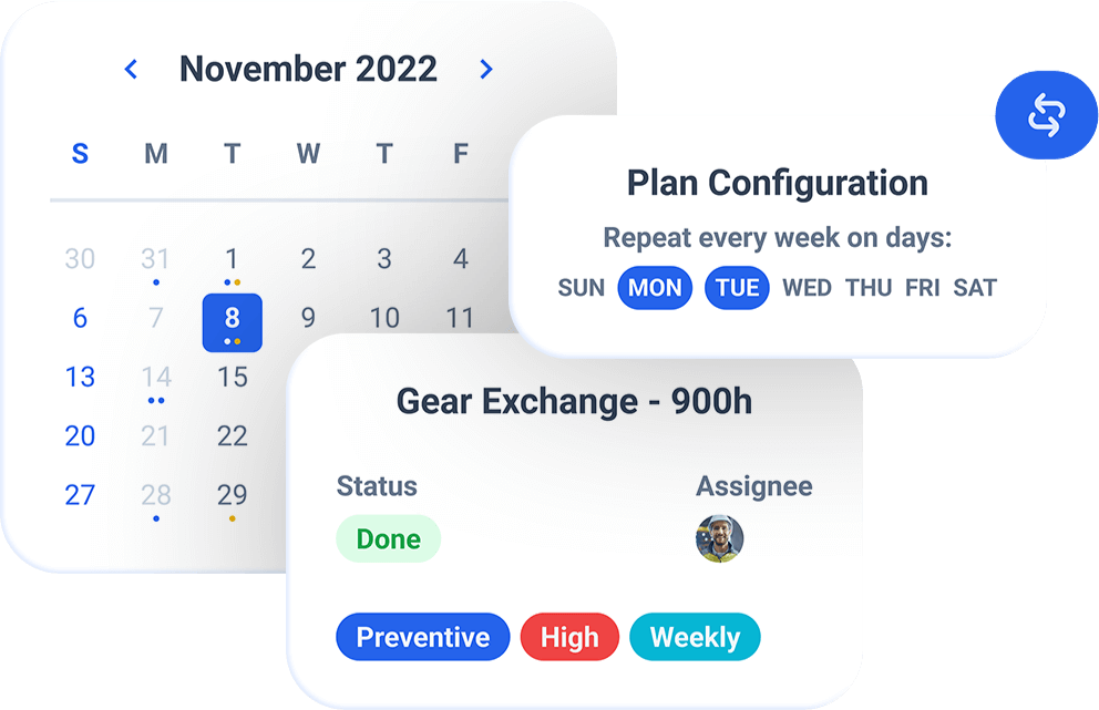 • Preventative and Predictive Maintenance