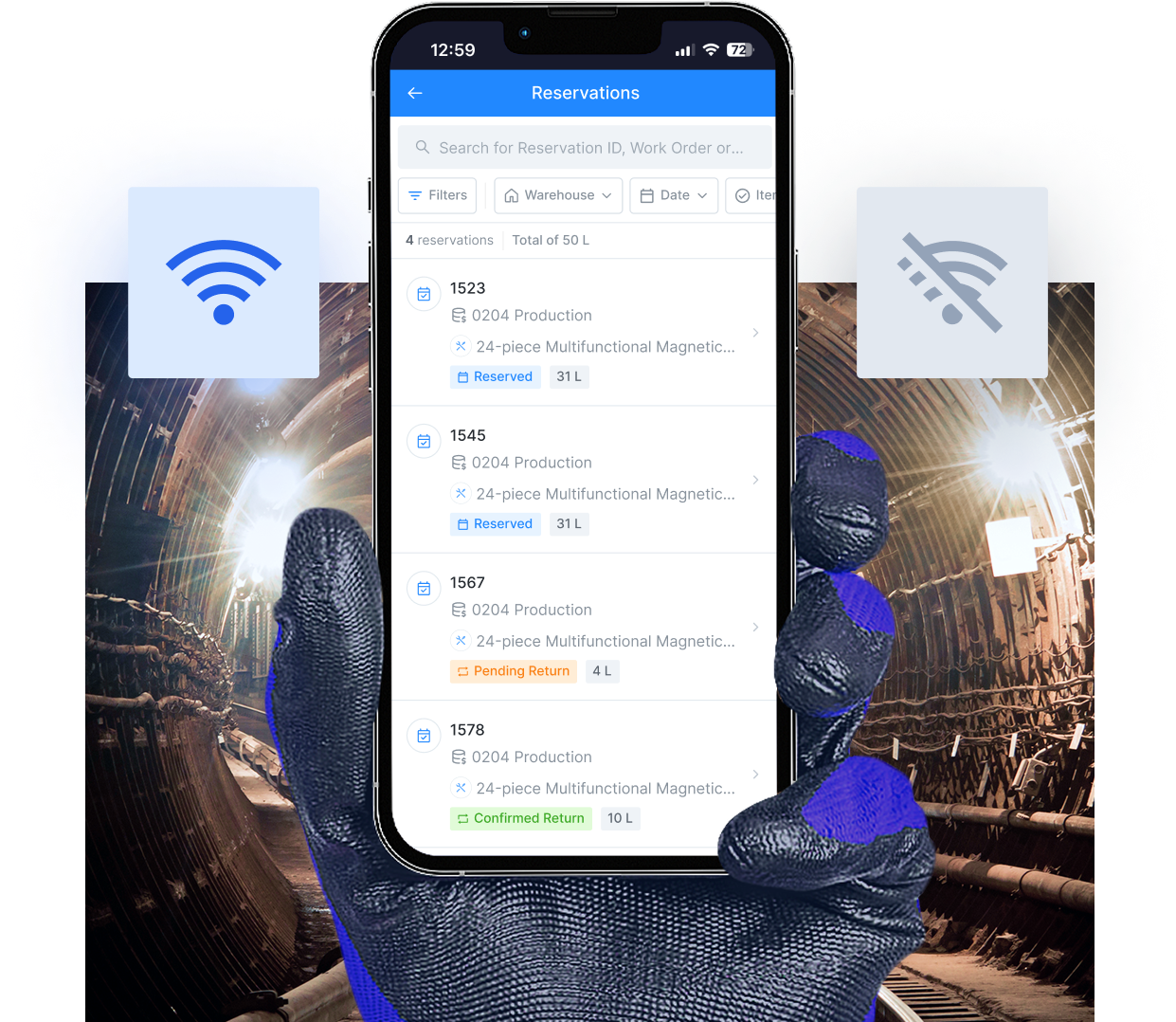 Manage Maintenance Inventory Anytime, Anywhere