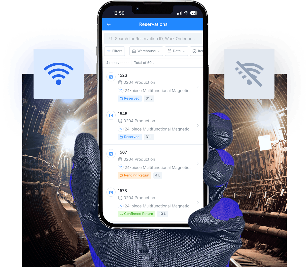 Manage Maintenance Inventory Anytime, Anywhere