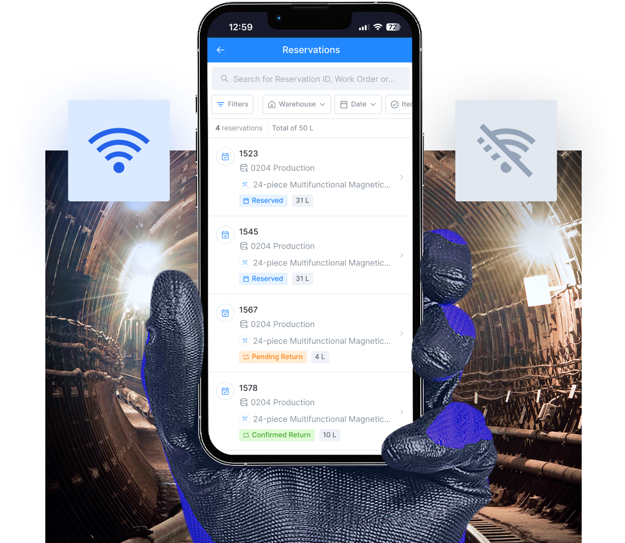 Manage Maintenance Inventory Anytime, Anywhere