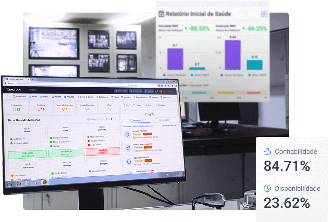 insights em tempo real smart trac tractian