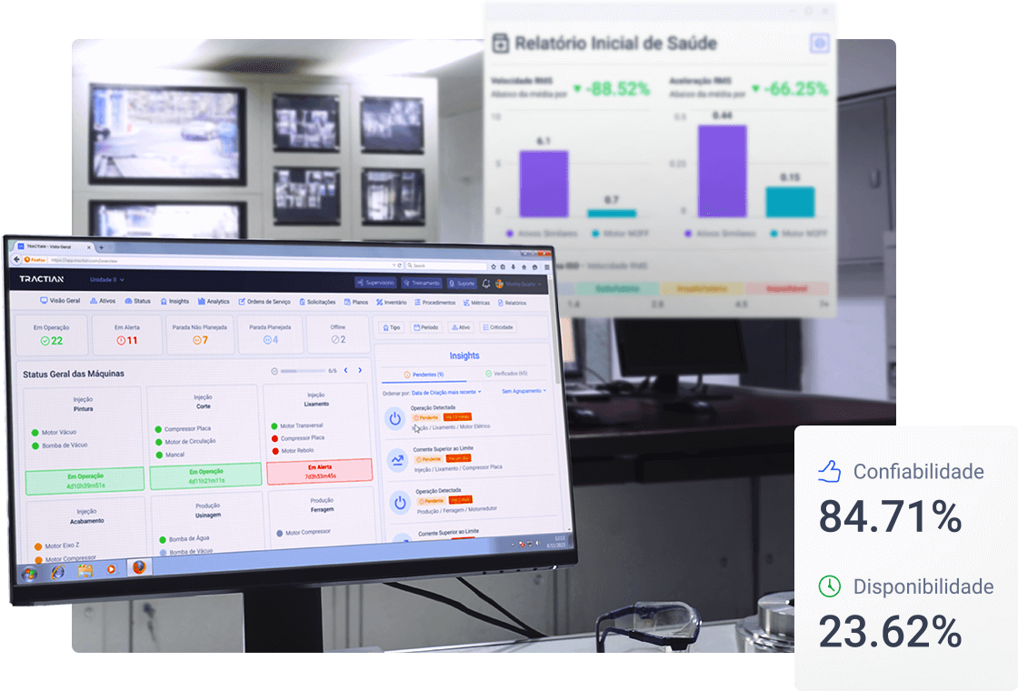 insights em tempo real smart trac tractian