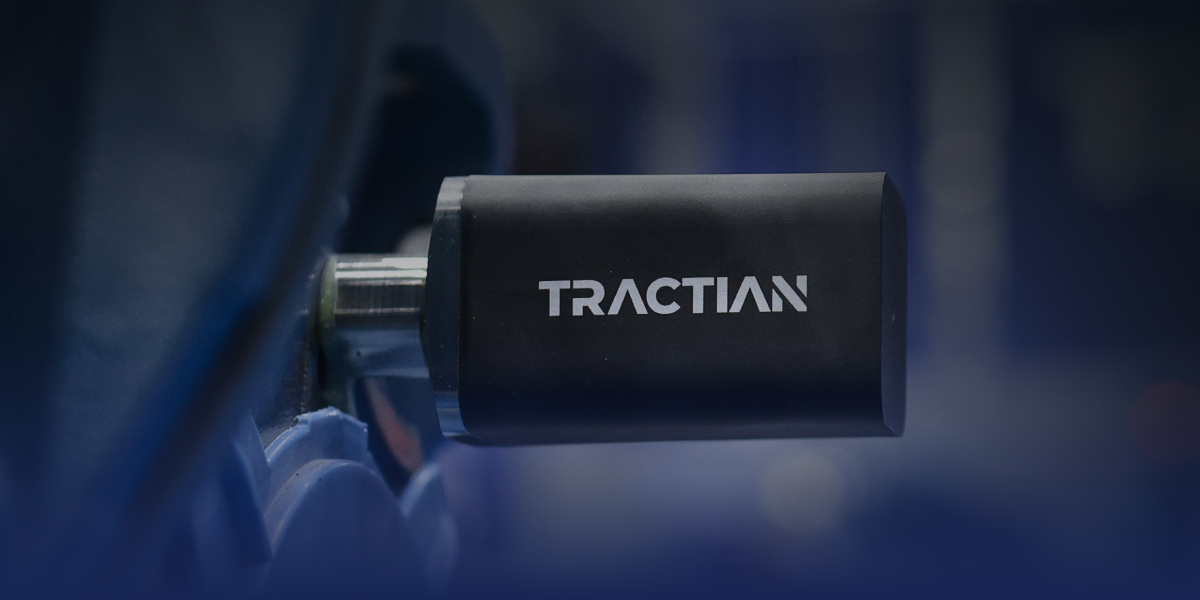 Tractian sensor installed on industrial equipment