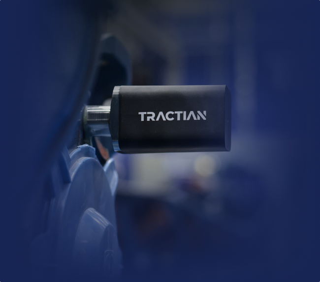 Tractian sensor installed on industrial equipment