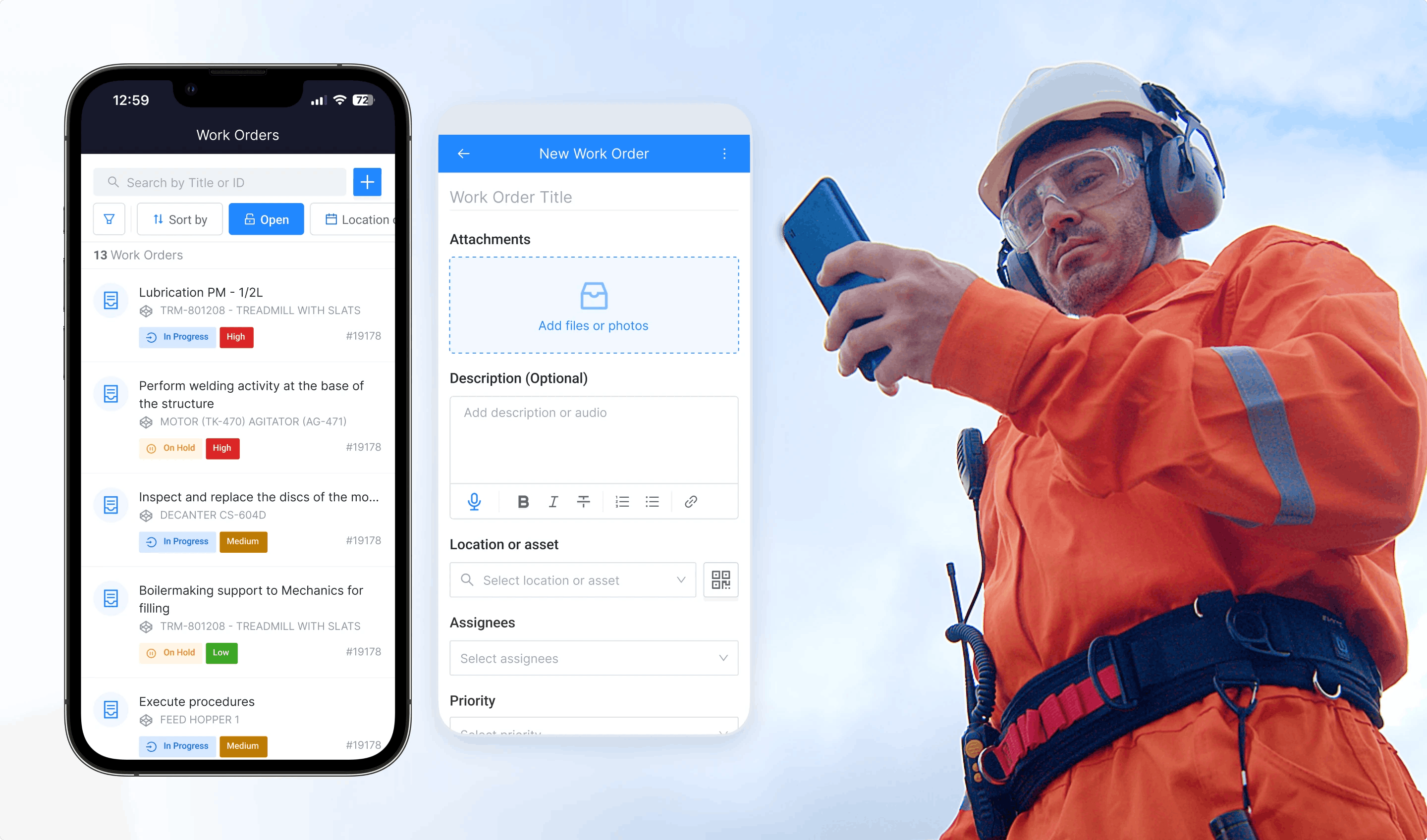 Plan, assign, and prioritize work orders within seconds.